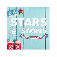 silhouette stars and stripes font
