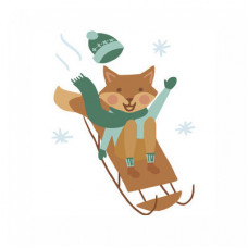 sledding fox
