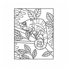 chameleon coloring page