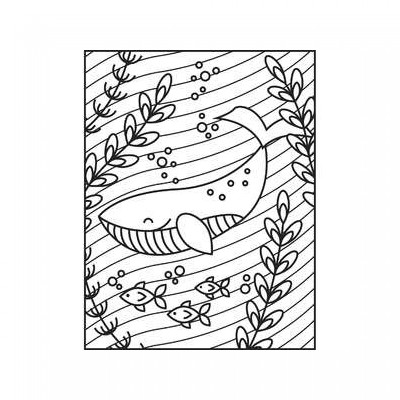 whale coloring page