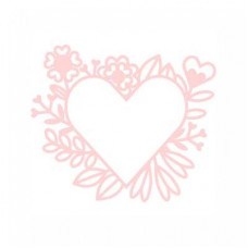 floral heart frame
