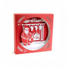 santa fireplace shadowbox