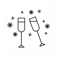 new years champagne
