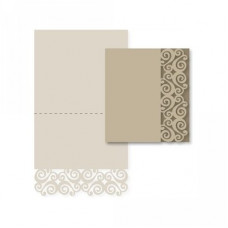 double swirls card base