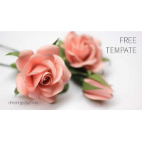 Paper rose template,update Paper rose template,update