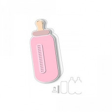baby bottle shape card