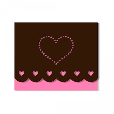 scalloped card - hearts scalloped card - hearts