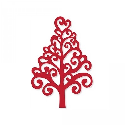 swirly christmas tree