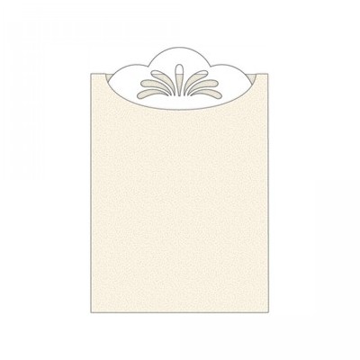 scallop sleeve pocket card