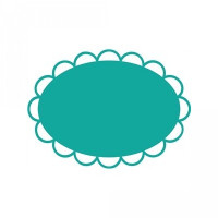 frame - scalloped oval