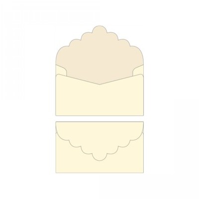 scallop rectangle envelope