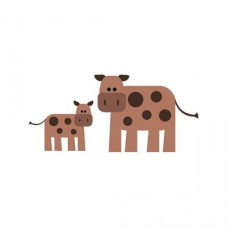 mama cow & baby