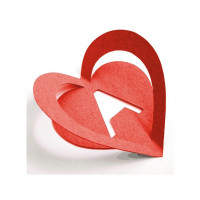 3d cutout heart 3d cutout heart