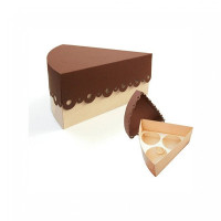 cake slice- cupcake box