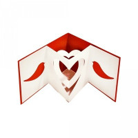 love birds pop out card love birds pop out card