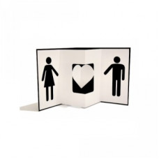 man woman pop out card