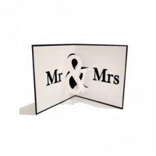 mr and mrs pop up card