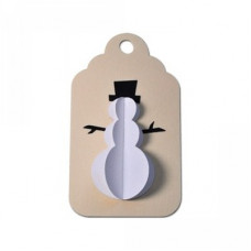 snowman tag 3d