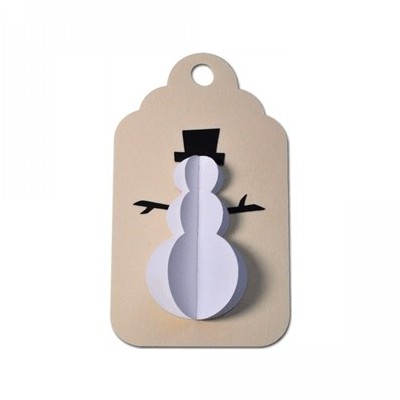 snowman tag 3d