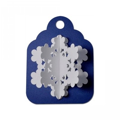 snowflake tag 3d snowflake tag 3d