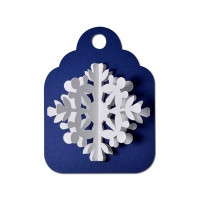 snowflake tag 3d snowflake tag 3d