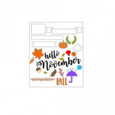 hello november fall stencil