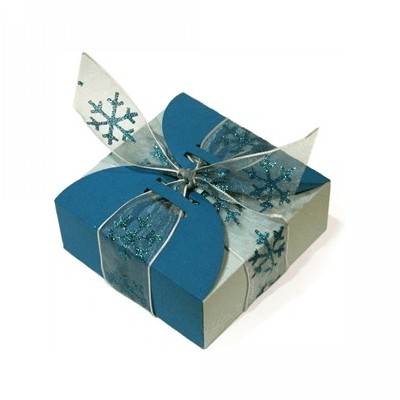 ribbon wrapped box