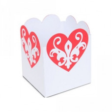 3d heart edge open top box