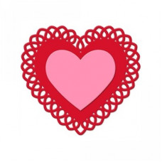 doily heart lace edge