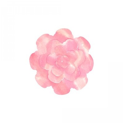 watercolor layered 3d flower