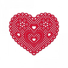 doily lace heart ornate