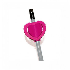 double sided pencil topper- heart