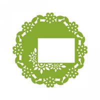 doily frame with 4x6 photo doily frame with 4x6 photo