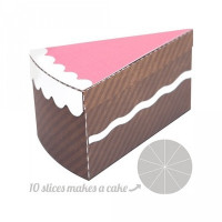 3d cake slice box