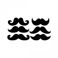6 mustache set