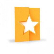 3d flip swing card star