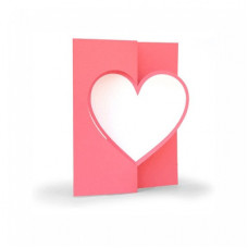 3d flip swing card heart