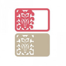 large damask border card
