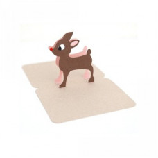 3d reindeer pop up card