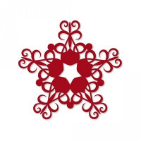 doily snowflake doily snowflake