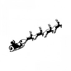 christmas santa reindeer sleigh