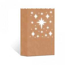 3d paper bag luminary: stars