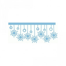 dangling snowflake border