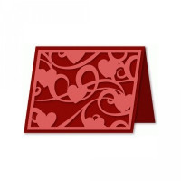 flourished heart card flourished heart card