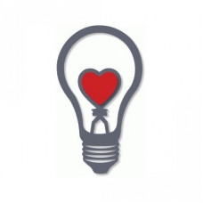 love heart light bulb - lamp