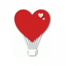 love heart hot air balloon