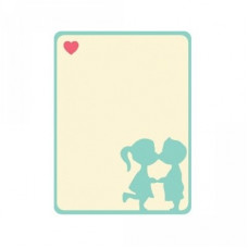 kissing couple journaling card