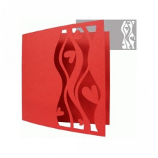 abstract card with hearts
