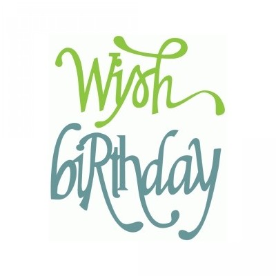 wish & birthday flourish words