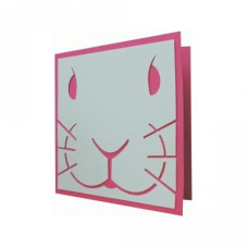 rabbit face - card